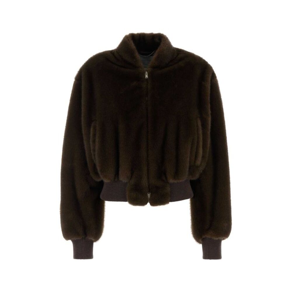 Stella Mccartney Women Brow Eco Fur Bomber Jacket